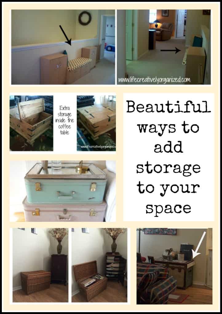 Beautiful ways to add more storage. LIFE, CREATIVELY ORGANIZED
