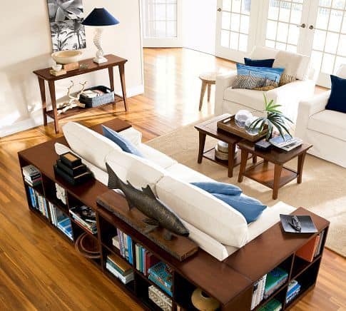 bookcases-surrounding-couch