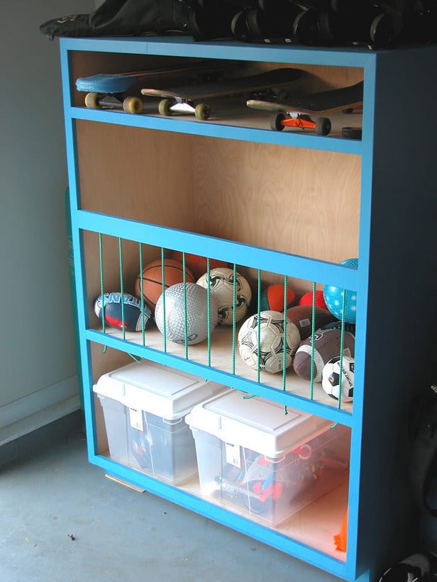 dresser into ball storage