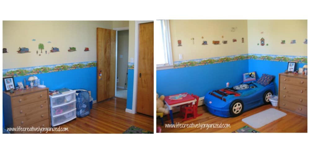 Amazing DIY room transformation by removing outdated cork from wall