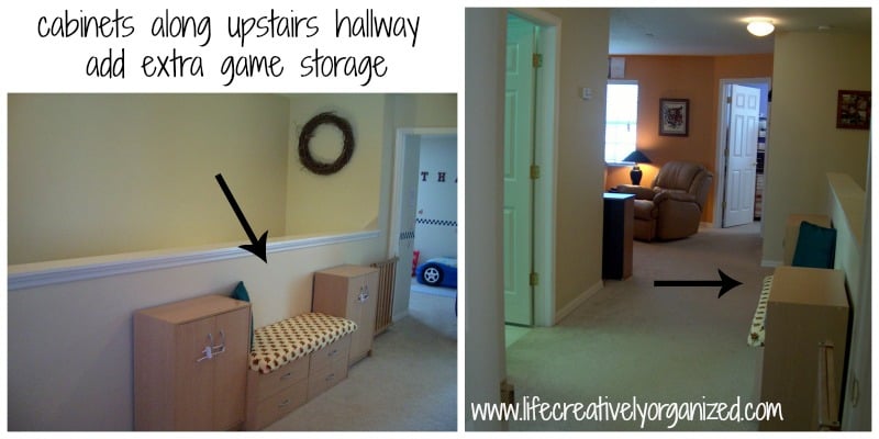 hallway game storage - LIFE, CREATIVELY ORGANIZED