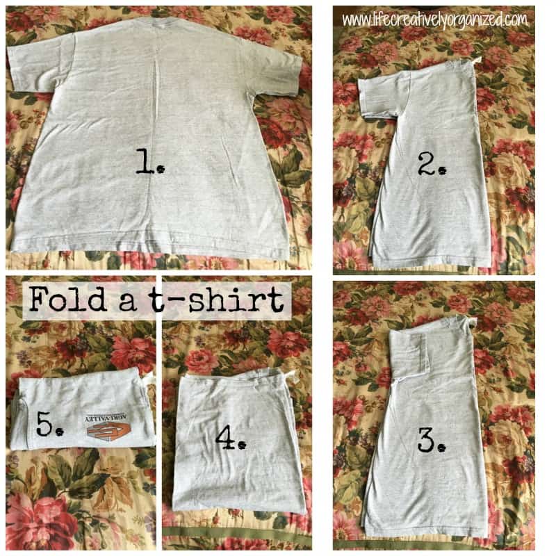 how to fold a t-shirt - LIFE, CREATIVELY ORGANIZED