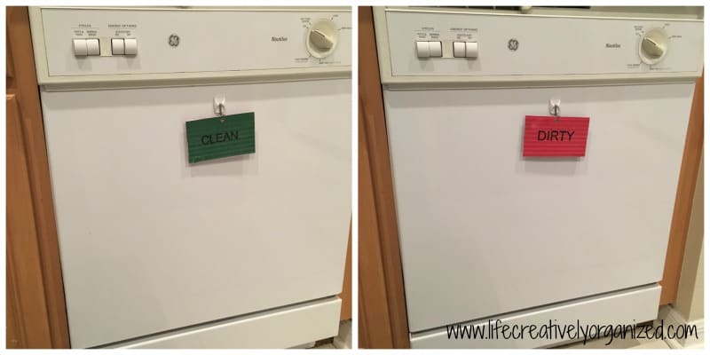 dishwasher sign