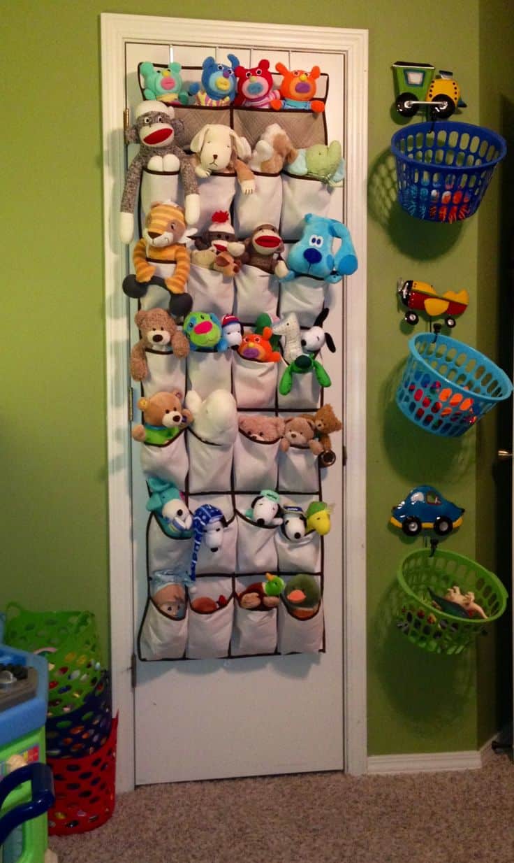 Over the door toy sales storage