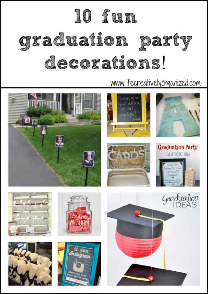 As part of my series on creating an awesome graduation party, here are some fabulous graduation party decorations to make your own graduate’s party perfect.