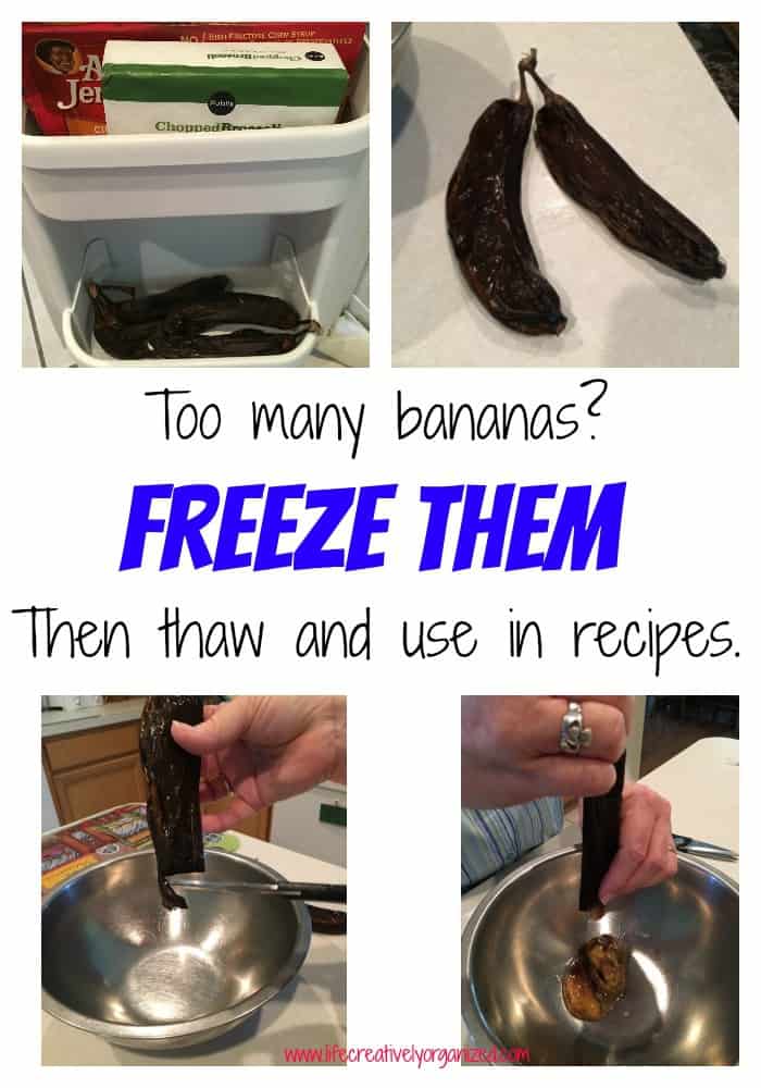 How to freeze bananas