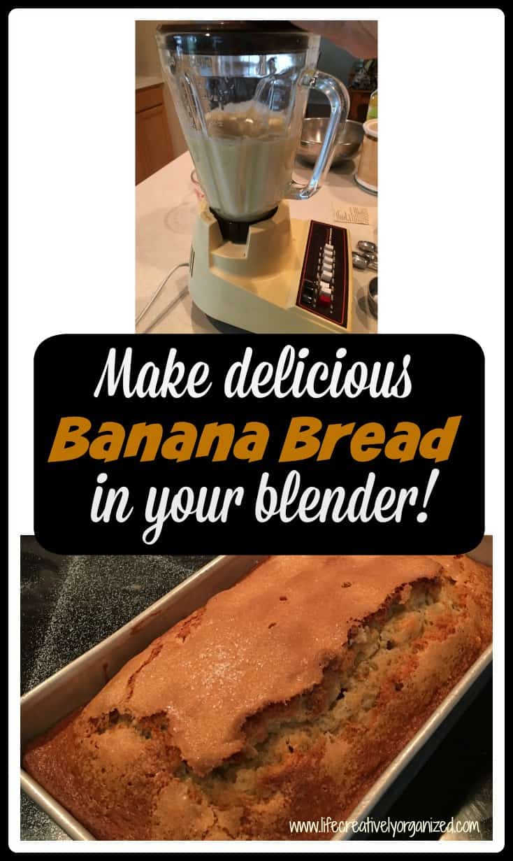 Make delicious banana bread in your blender