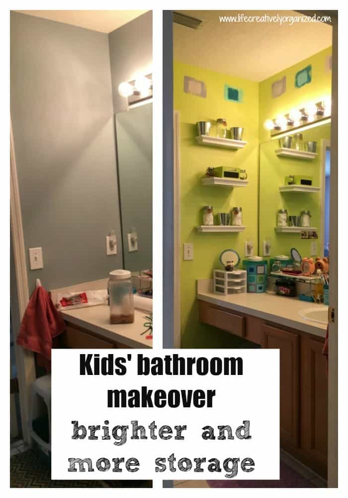 Kids’ bathroom makeover – brighter and more storage