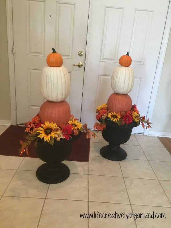 Elegant Fall Pumpkin Topiary Life Creatively Organized