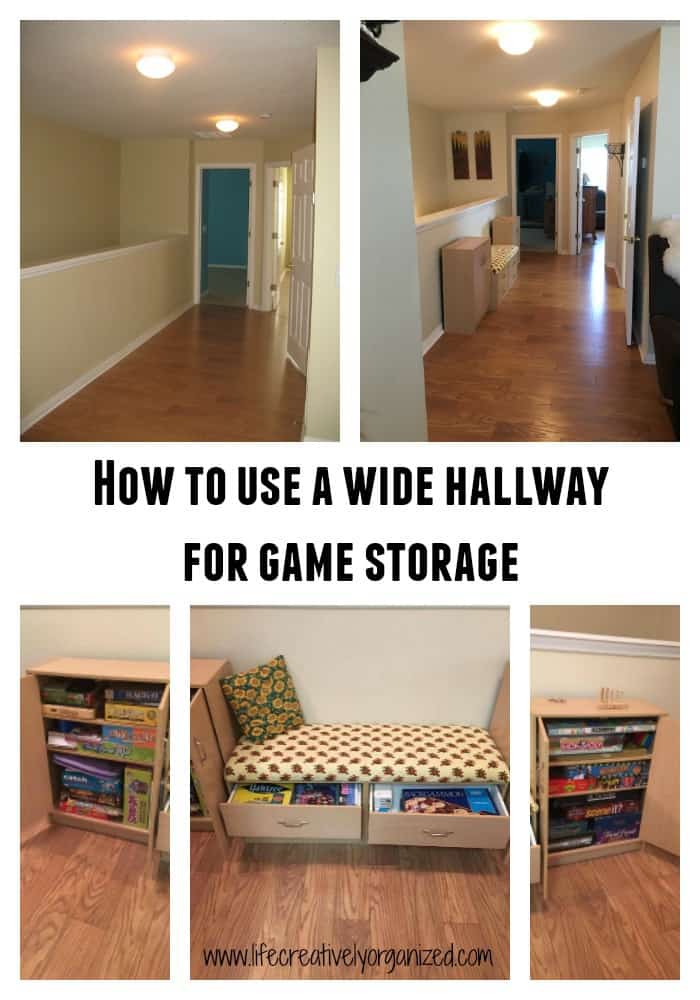How to use a wide hallway for game storage - LIFE, CREATIVELY