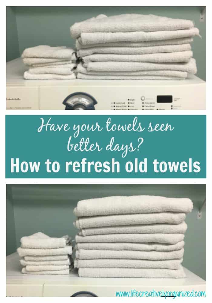 Have your towels seen better days? Not as soft or absorbent as when you first got them? Don't go