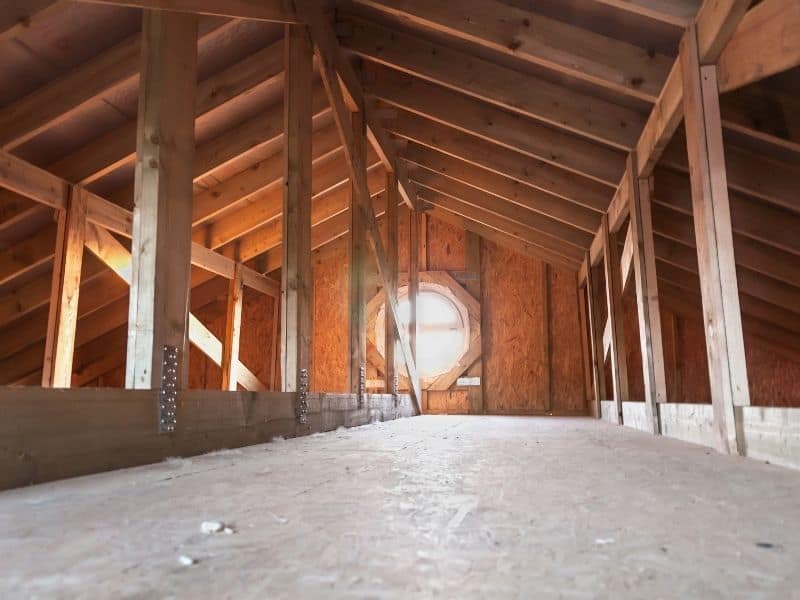 empty attic space
