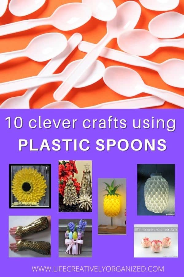 10 clever crafts using plastic spoons - LIFE, CREATIVELY ORGANIZED