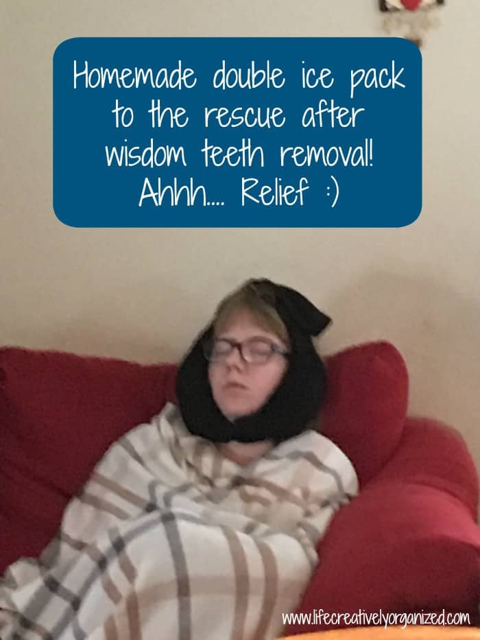 Using double ice pack on face after oral surgery LIFE, CREATIVELY