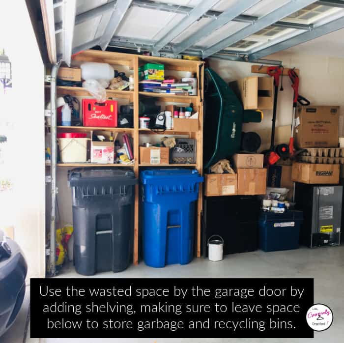 garbage can storage garage