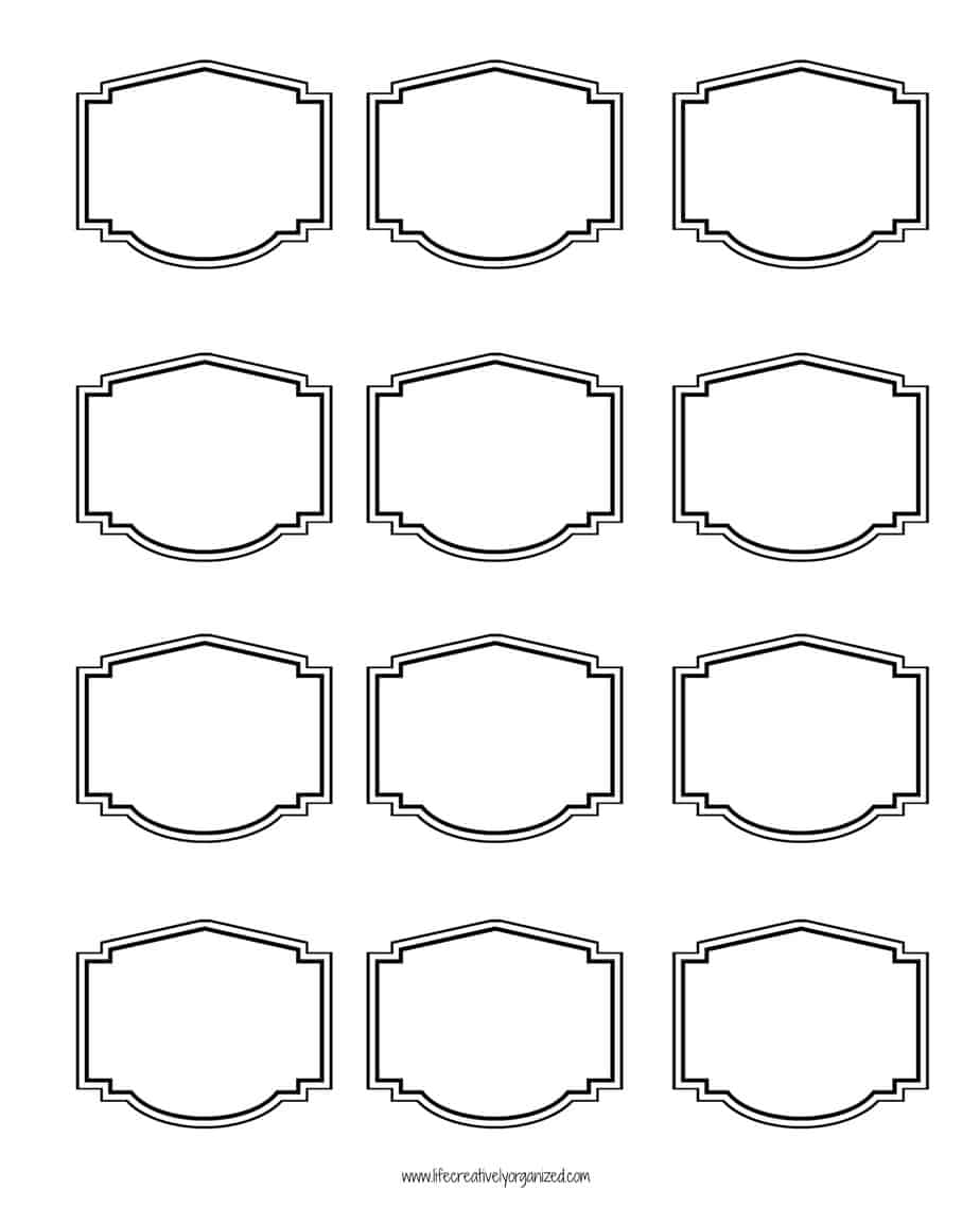 blank deco labels