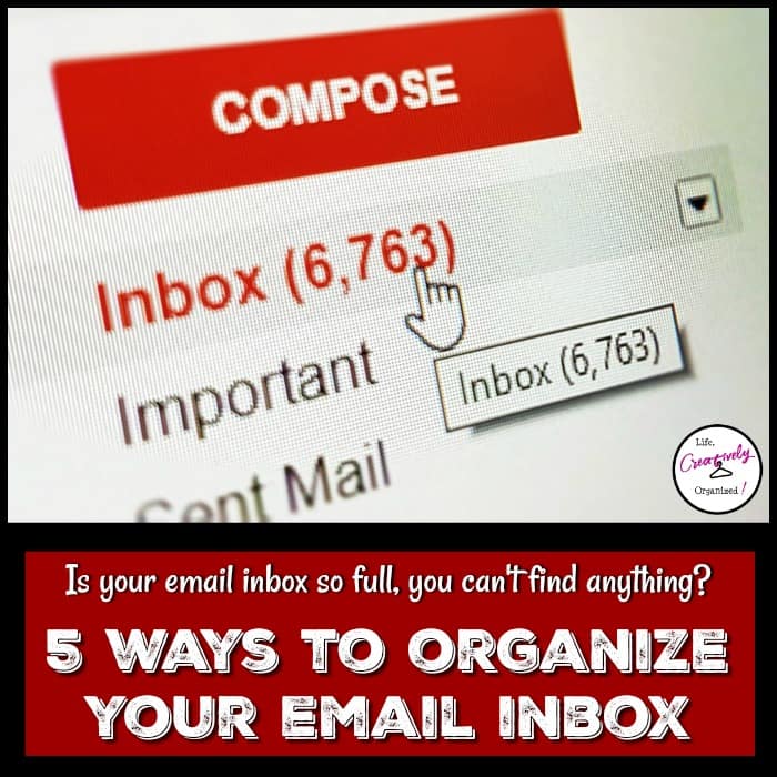 ways to organize email inbox